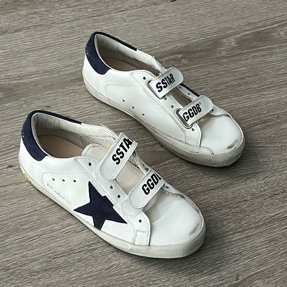 Golden Goose Kids White and Black Sneakers - Picture 3 of 4